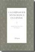 la composicion sintagmatica en espanol