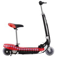 vidaxl patinete para ninos con asiento y led rojo 120 w