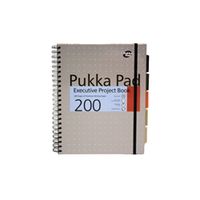 pukka pad executive ruled wirebound project book a4 3 pack 6970-met