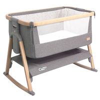 minicuna de colecho plegable y opcion de balancin cozee tutti bambini coleccion tutti bambini oak charcoal lunar rocker