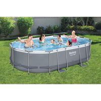 piscina desmontable oval 488x305x107 cm  depuradora