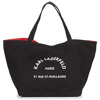 karl lagerfeld bolsa rue st guillaue canvas tote para mujer