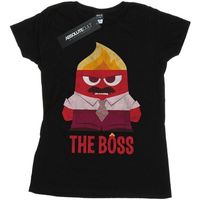 disney camiseta manga larga inside out anger the boss para mujer