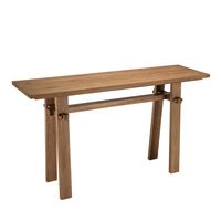 consola de madera de teca reciclada de 140 cm