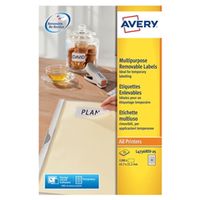 avery labels removable laser 48 per sheet 457x212mm - l4736rev-25