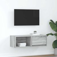 vidaxl mueble de tv madera de ingenieria gris sonoma 80x31x255 cm