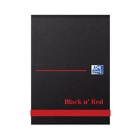 black n red polynote book casebound 90gsm unruled 192pp - 100080540