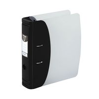 hermes lever arch file polypropylene capacity 80mm a4 black - 832001