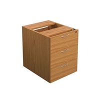 fixed pedestal 3 drawers nova oak