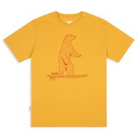 mens surf wild t-shirt - maize