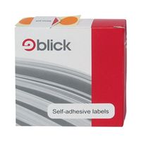 blick labels in dispensers round 19mm blue 1280 pack