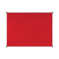 bi-office maya notice board  red felt  a