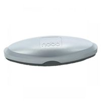 nobo glass whiteboard eraser silver