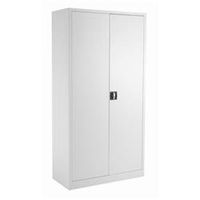 legato steel double door cupboard 1790mm- white ref tcsddc1790wh