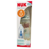 nuk biberon silicona fc  pp family love 0-6m 360ml verde