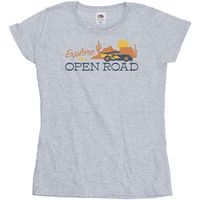 disney camiseta manga larga cars explore the open road para mujer