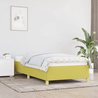 vidaxl estructura de cama sin colchon tela verde 90x200 cm