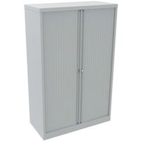 bisley essentials steel tambour with side open  1588  light grey