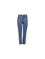 vaqueros only emily hw jeans straight dark blue denim mujer