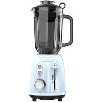 cecotec power black titanium retroblue batidora de vaso retro 4 cuchillas 15l 1200w azul