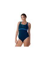 banador de natacion aquarapid costume intero azul mujer