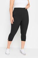 pantalones negros capri de tiro alto mujer curvy y tallas grandes yours