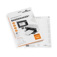 durable badgemaker insert sheets 40x75mm pack of 240 145302