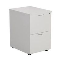 mezzo 2 drawer filing cabinet - white - tes2fcwh