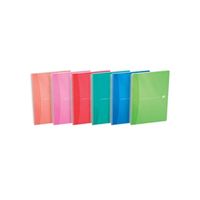 oxford poly translucent wirebound notebook a4 assorted 5 pack