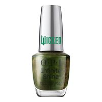 infinite shine ozmopolitan - 15 ml - opi - esmalte de unas de larga duracion verde oscuro perlado