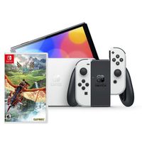 nintendo pack switch oled blanca  monster hunter stories 2