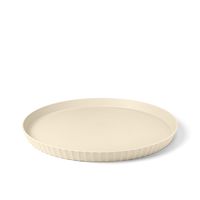 bandeja de polipropileno beige mate diam 40 cm