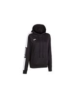 sudadera joma championship iv con capucha mujer negro blanco