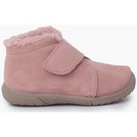 pisamonas botines bota cuello tipo borreguito y tira adherente para nina