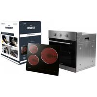 infiniton hv-cb65h30 kit horno multifuncion 70l y placa vitroceramica 60cm a negro