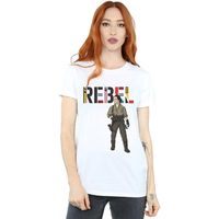 disney camiseta manga larga the rise of skywalker rebel para mujer