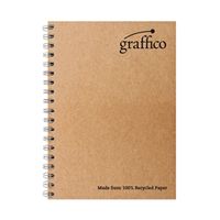 graffico recycled wirebound notebook 160pg a4 pack of 10 en07340