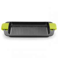 bra foodie plancha grill con rayas de aluminio fundido