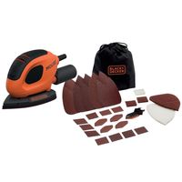 black  decker bew230bc-qs lijadora de detalle mouse 55w hoja 110mmcm2 con 15 accesorios y bolsa