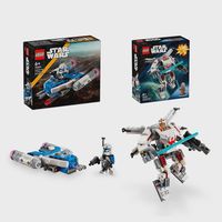 lego star wars las guerras clon microfighter ala-y del capitan rex nave estelar de juguete 75391 