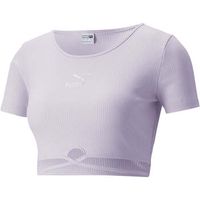 puma camisa classics ribbed para mujer