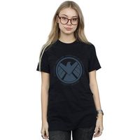 marvel camiseta manga larga agents of shield logistics division para mujer