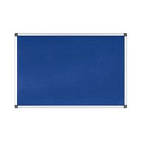 bi-office maya notice board  blue felt