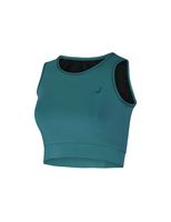 sujetador deportivo de fitness joluvi mavi tank mujer esmeralda