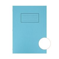 silvine a4 exercise book plain 75gsm 80 pages blue