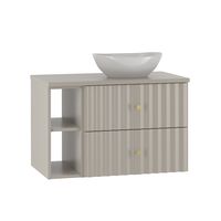 mueble lavabo 2 compartimientos estratificado 80cm