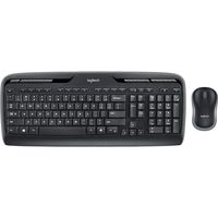 teclado  mouse logitech mk330 wireless inalambrico negro ingles internacional