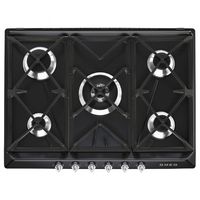 smeg victoria sr975ngh placa de gas 5 zonas 70cm negra