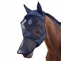 m  l  xl transpirable caballo mosca mascara malla orejas nariz cara completa para equipo caballo