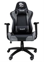 silla gamer talius gecko v2 negra y gris brazos fijos